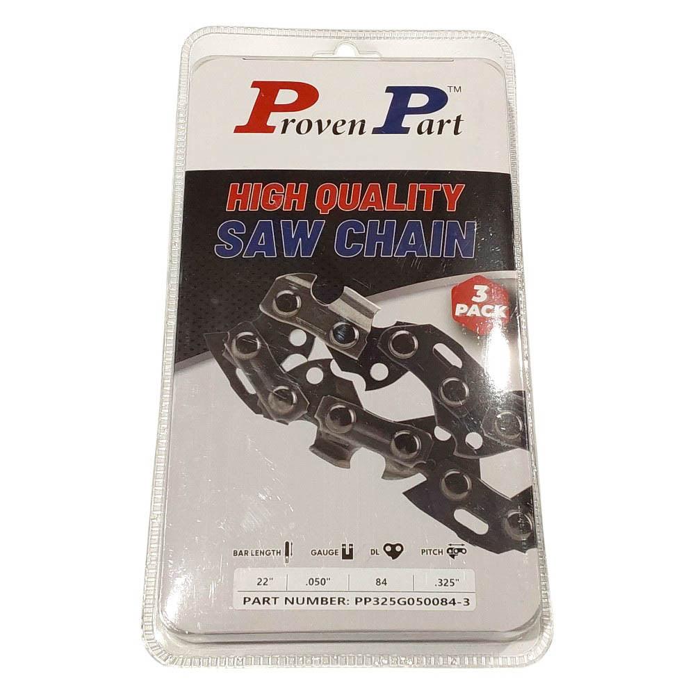 Proven Part 3-Pack of chainsaw Chain 325 Pitch 050 Gauge 84 DL Fits Dolmar 72V084G