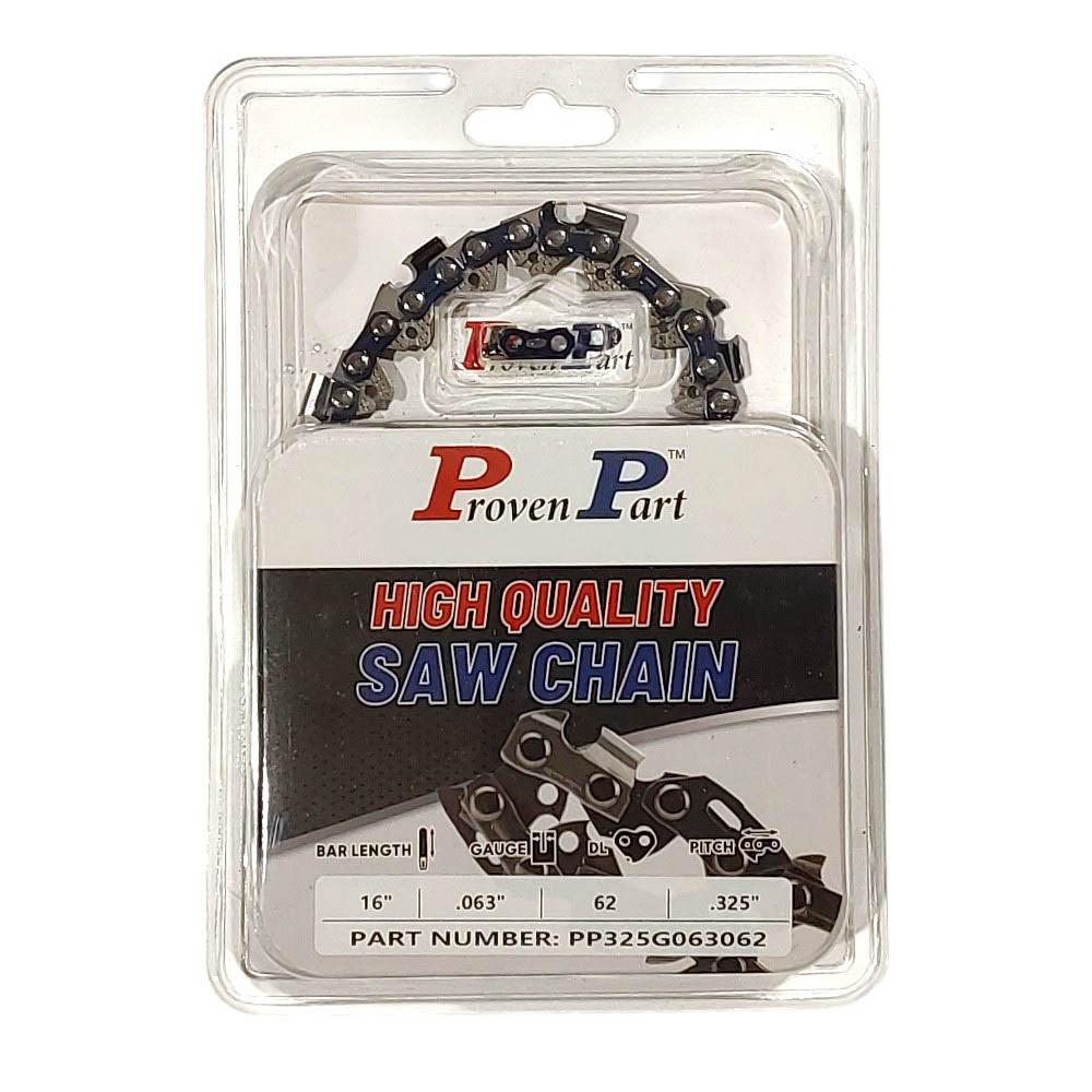 Proven Part 16" Chain Fits Stihl MS170 MS171 3005 000 4713 Bar .325" .063" 62DL