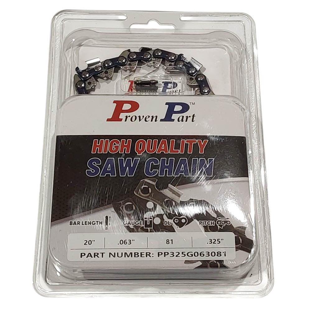 Proven Part 20" Chain Fits Stihl MS260 Pro 3689-005-0081 Bar .325" .063" 81DL