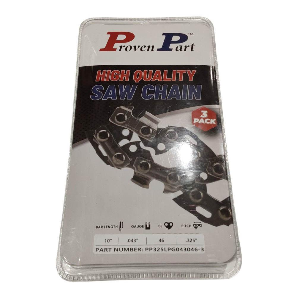 Proven Part 3-Pack of chainsaw Chain 325 Pitch 043 Gauge 46 DL Fits Husqvarna 593 91 41-46