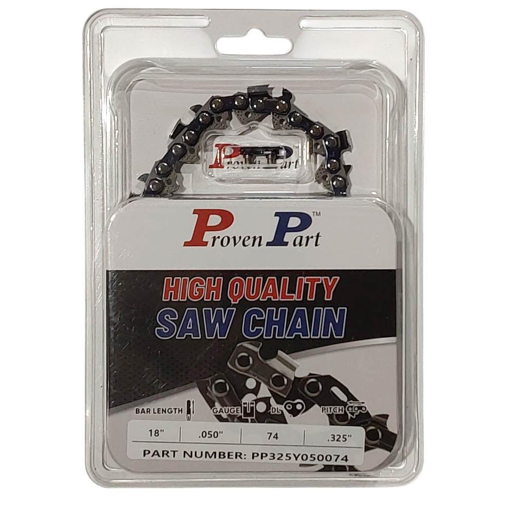Proven Part 1-Pack 18" Full Chisel Chain Fits Stihl Farm-Boss 3687-005-0074 .325" .050G 74DL