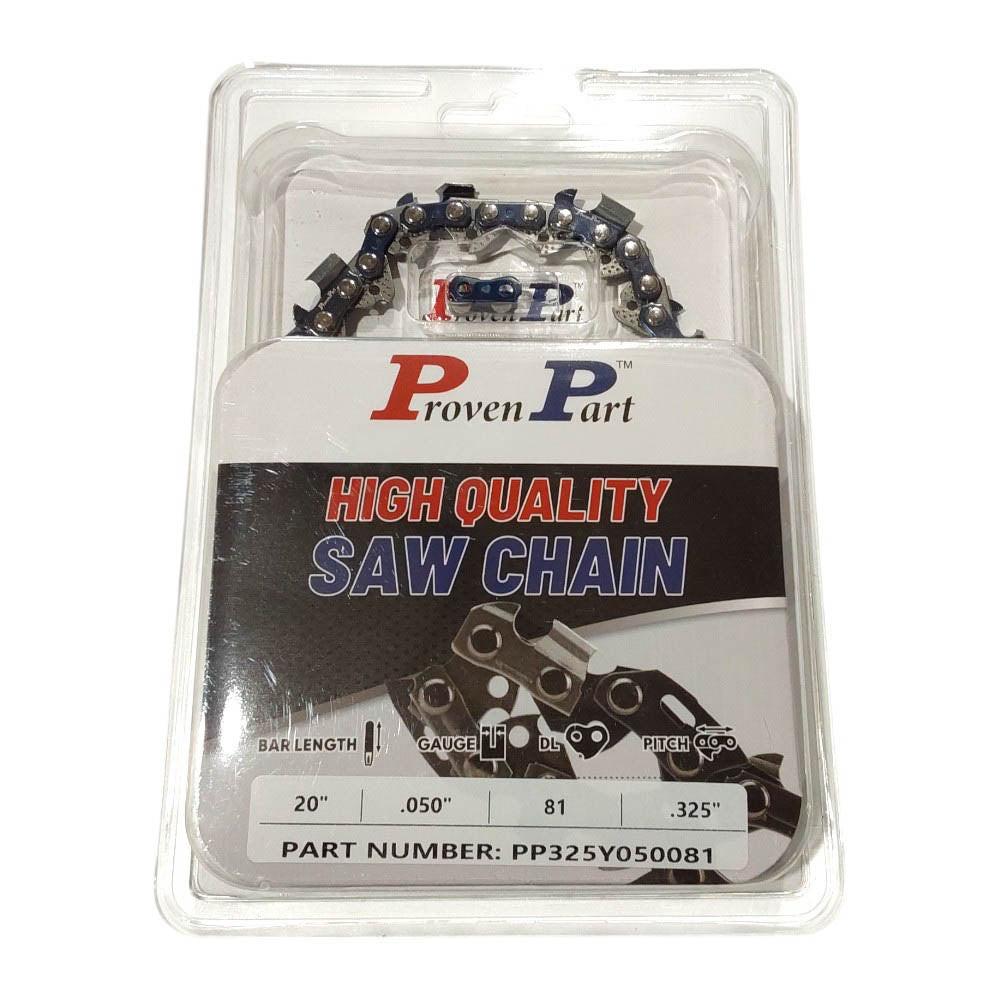 Proven Part 1-Pack 20" Full Chisel Chain Fits Stihl Farm-Boss 3687-005-0081 .325" .050G 81DL