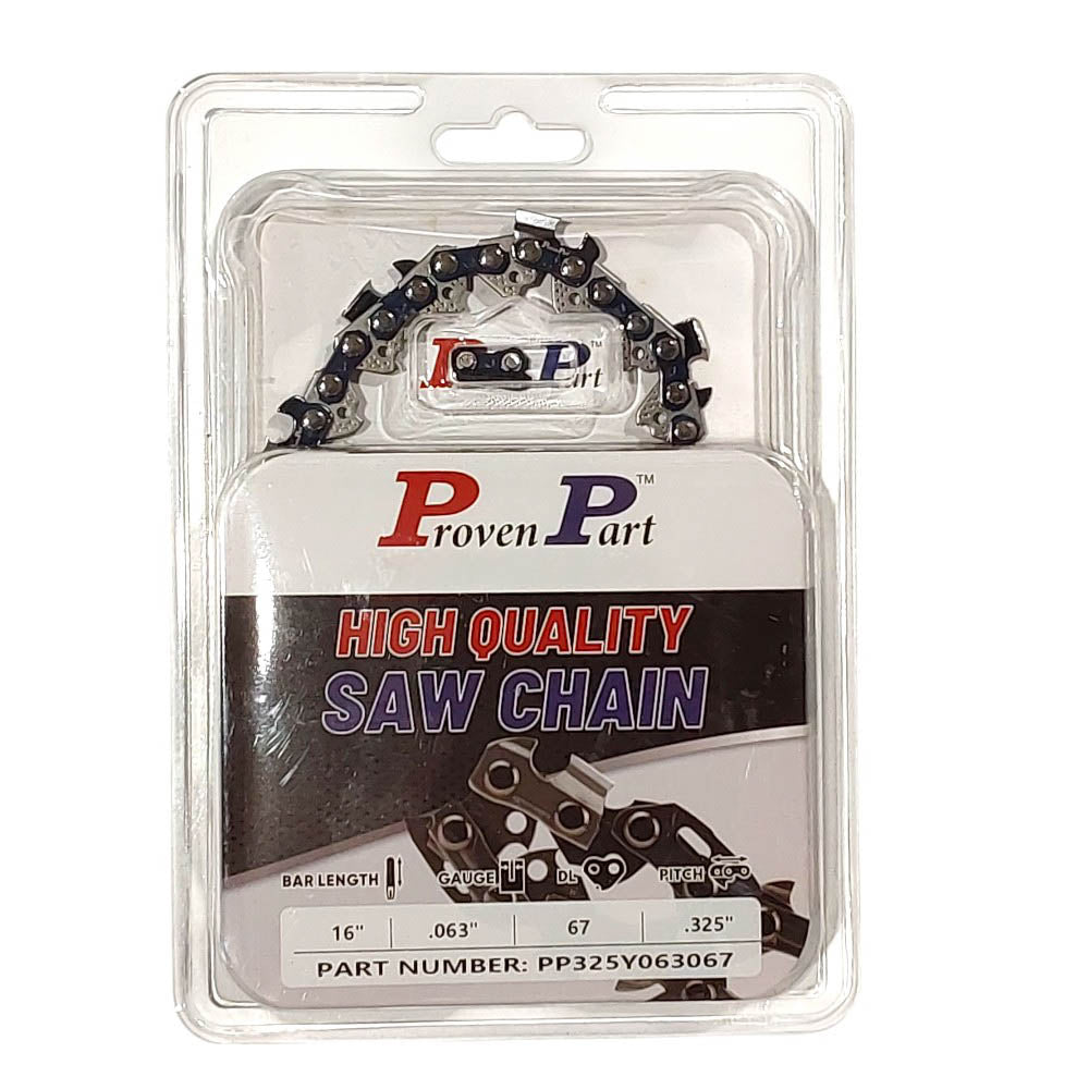 Proven Part 1-Pack 16" Full Chisel Chain Fits Stihl 3689-005-0067 .325" .063" 67Dl