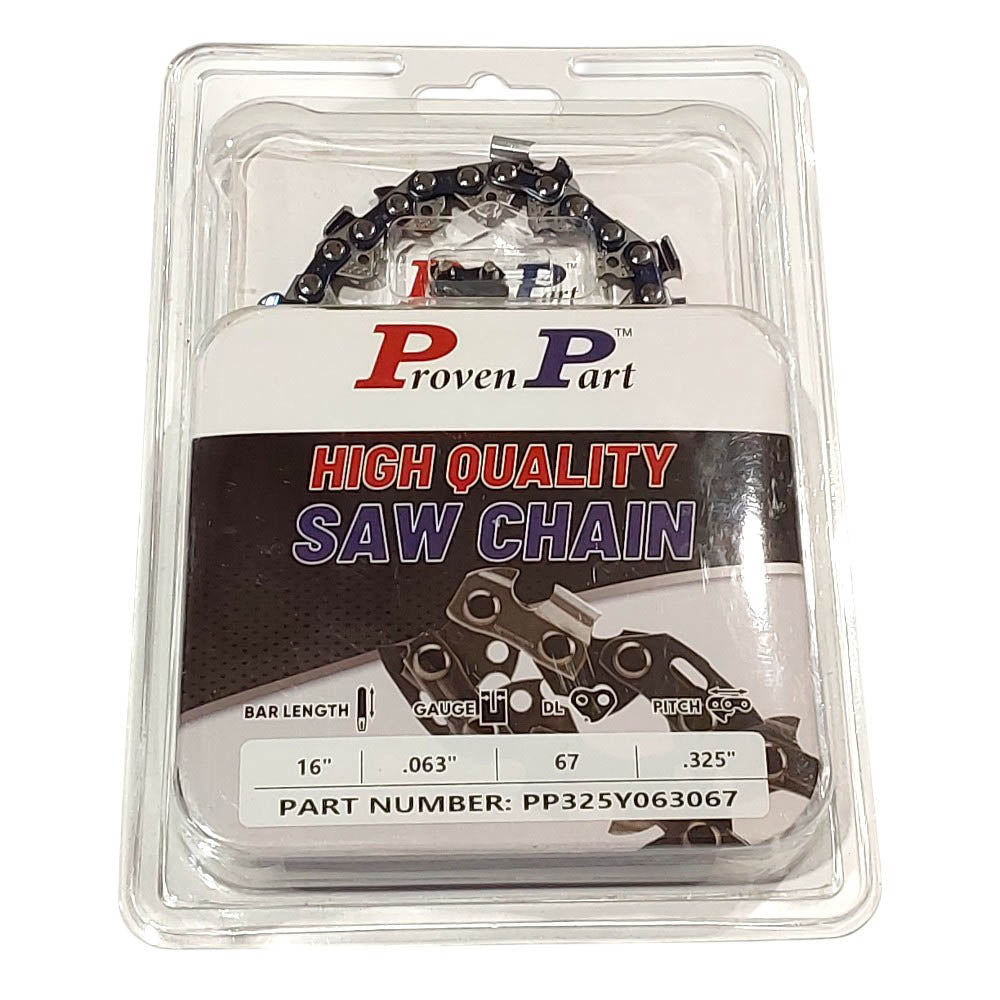 Proven Part 1-Pack 16" Full Chisel Chain Fits Stihl 3689-005-0067 .325" .063" 67Dl