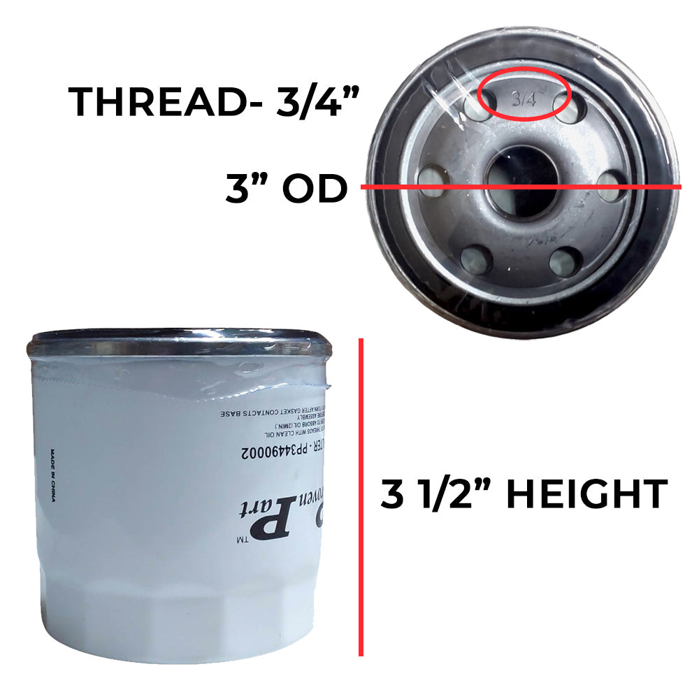 Filtro hidráulico de pieza probada para Wright 34490002