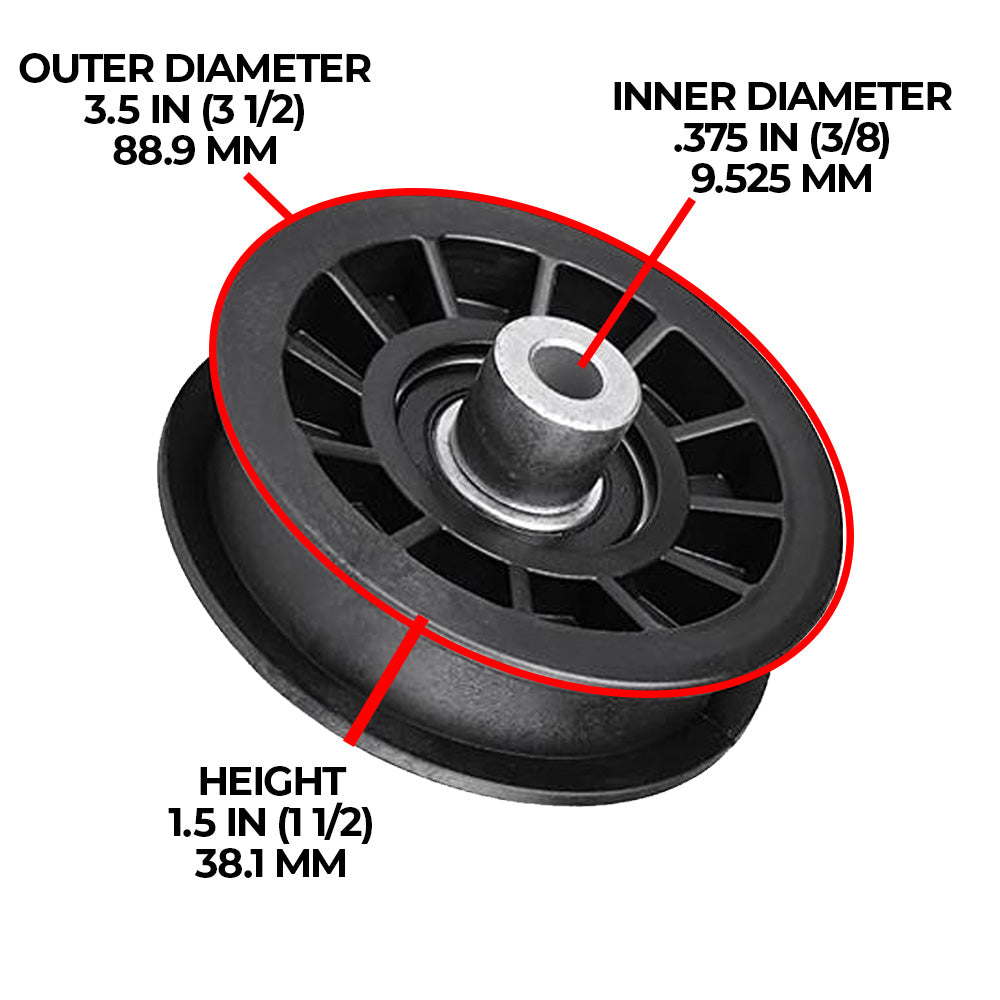 3 Drive Transmission Idler Pulley Belt For Husqvarna YTH24V48