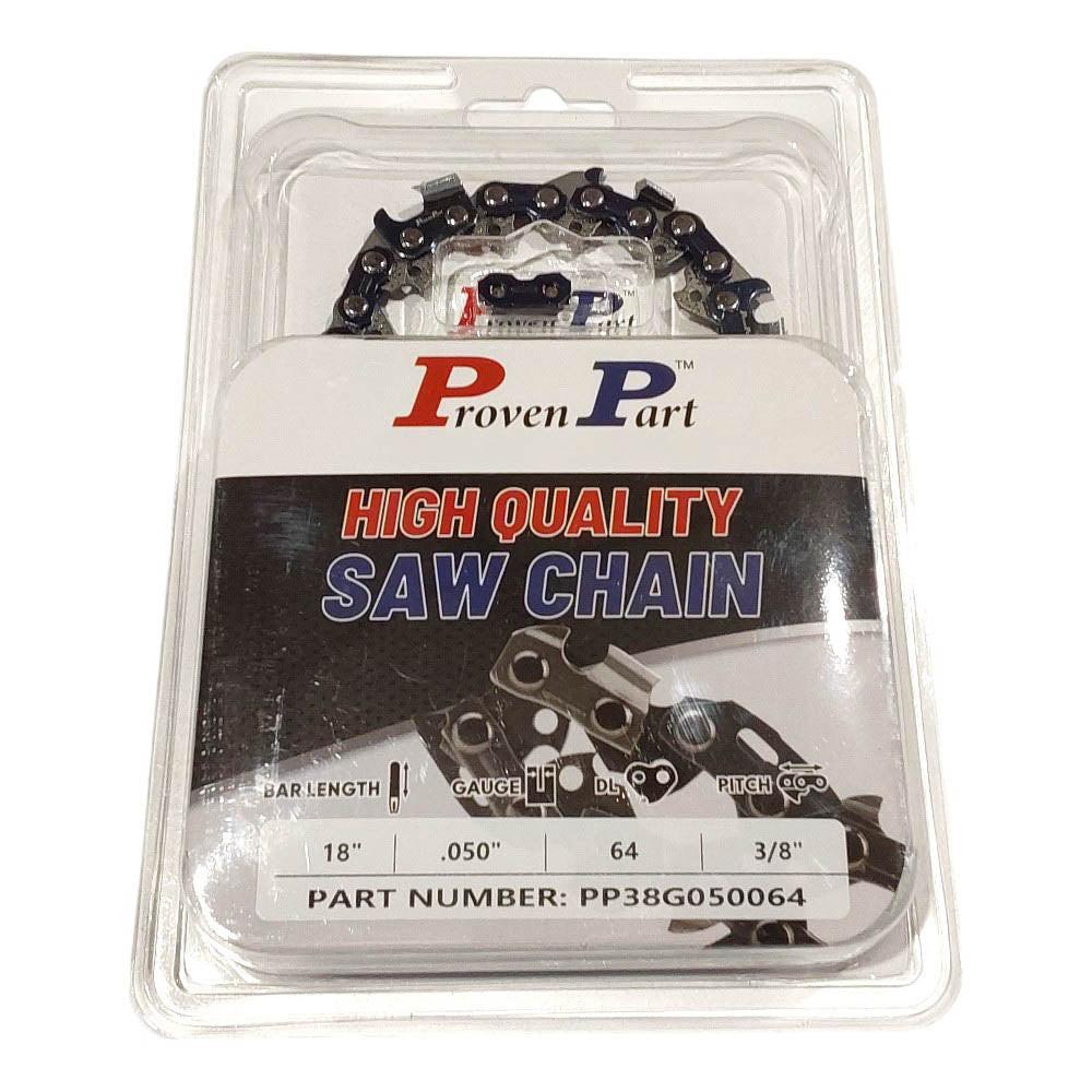 Proven Part Semi Chisel Saw Chain 3/8" .050" 64DL Fits 72DG064, 3624 005 0064, S72LPX64CQ
