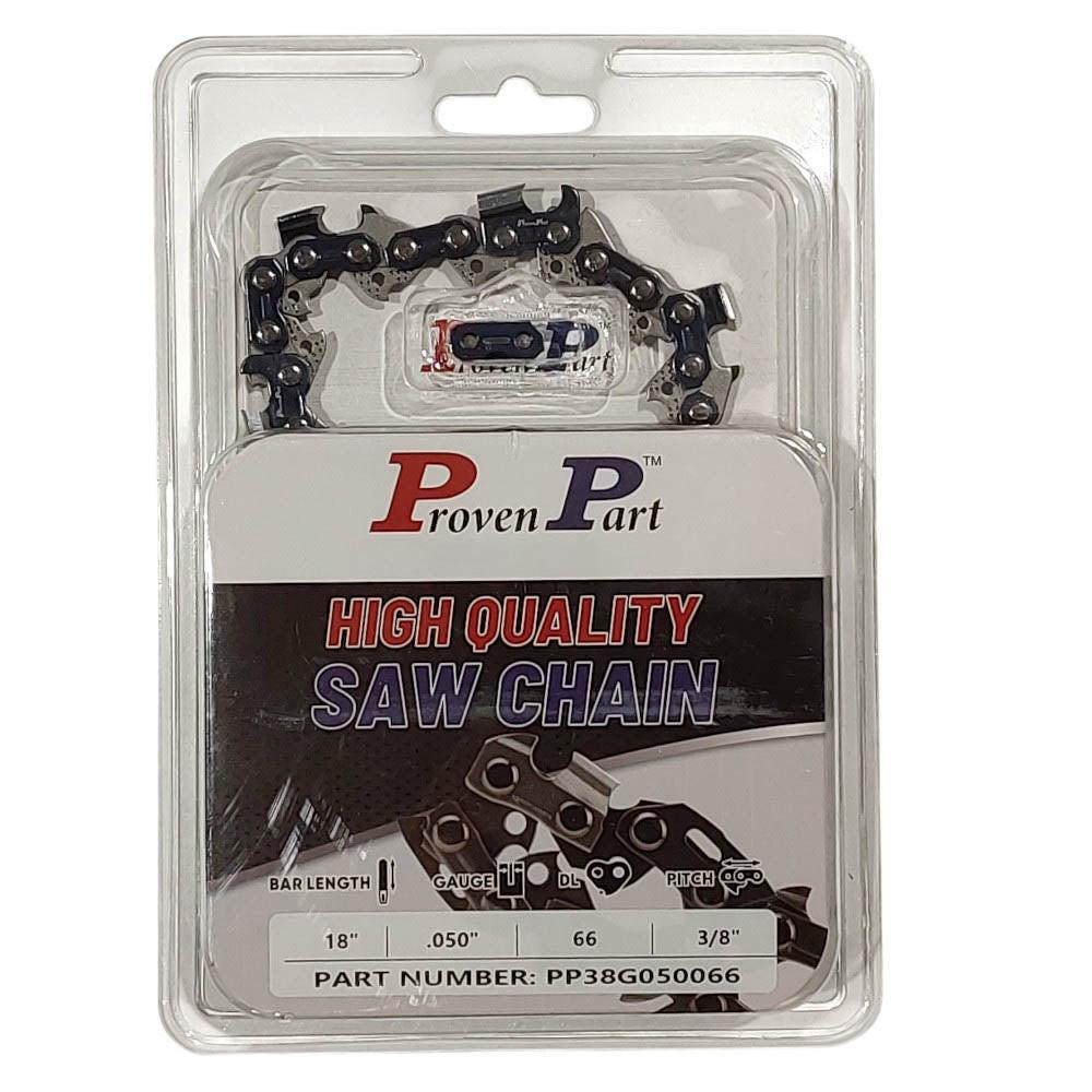 Proven Part 18" Chain Fits Stihl Farm-Boss, MS260 Pro 3624-005-0066 Bar 3/8" .050" 66DL