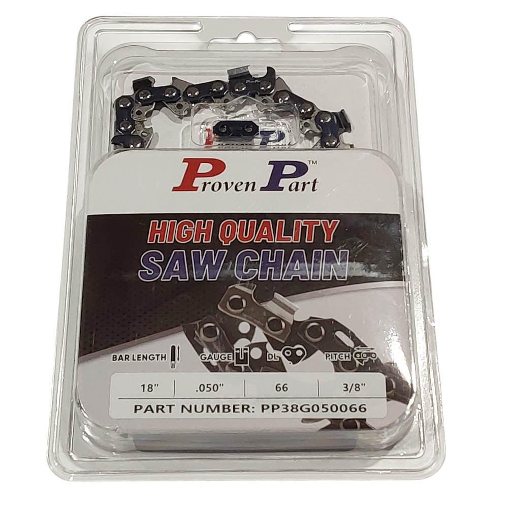 Proven Part 18" Chain Fits Stihl Farm-Boss, MS260 Pro 3624-005-0066 Bar 3/8" .050" 66DL