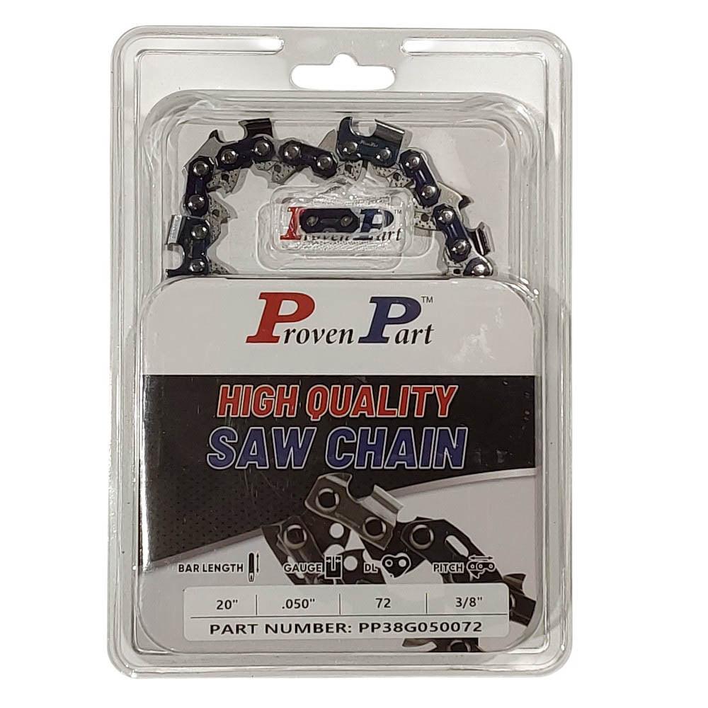 Proven Part 20" Chain Fits Stihl Farm-Boss, MS260 Pro 3624-005-0072 Bar 3/8" .050" 72DL