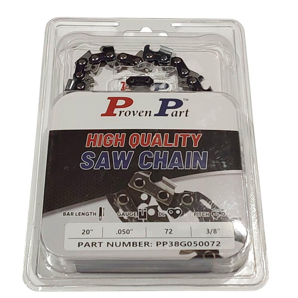 Proven Part 20" Chain Fits Stihl Farm-Boss, MS260 Pro 3624-005-0072 Bar 3/8" .050" 72DL