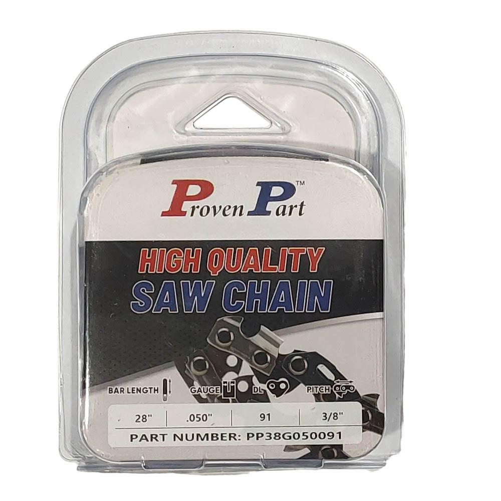 Proven Part Semi Chisel Saw Chain 3/8" .050" 91DL