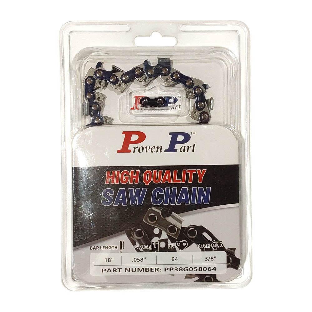 Proven Part Semi Chisel Saw Chain 3/8" .058" 64DL