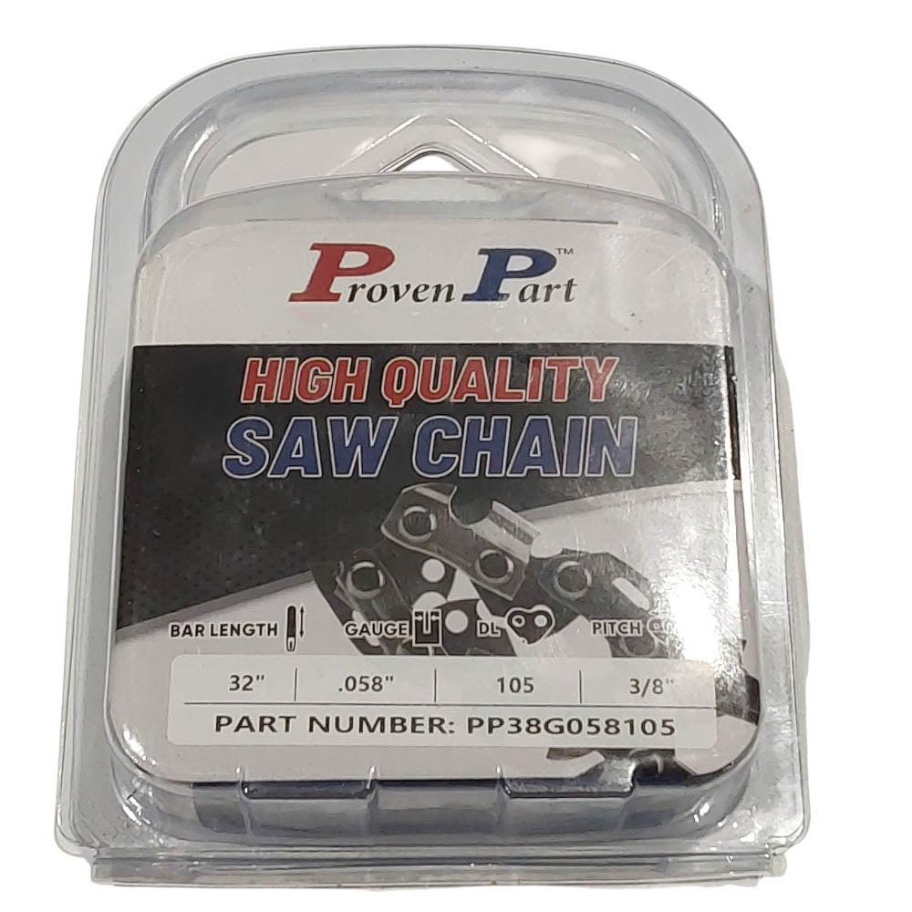 Proven Part Semi Chisel Saw Chain 3/8" .058" 105DL