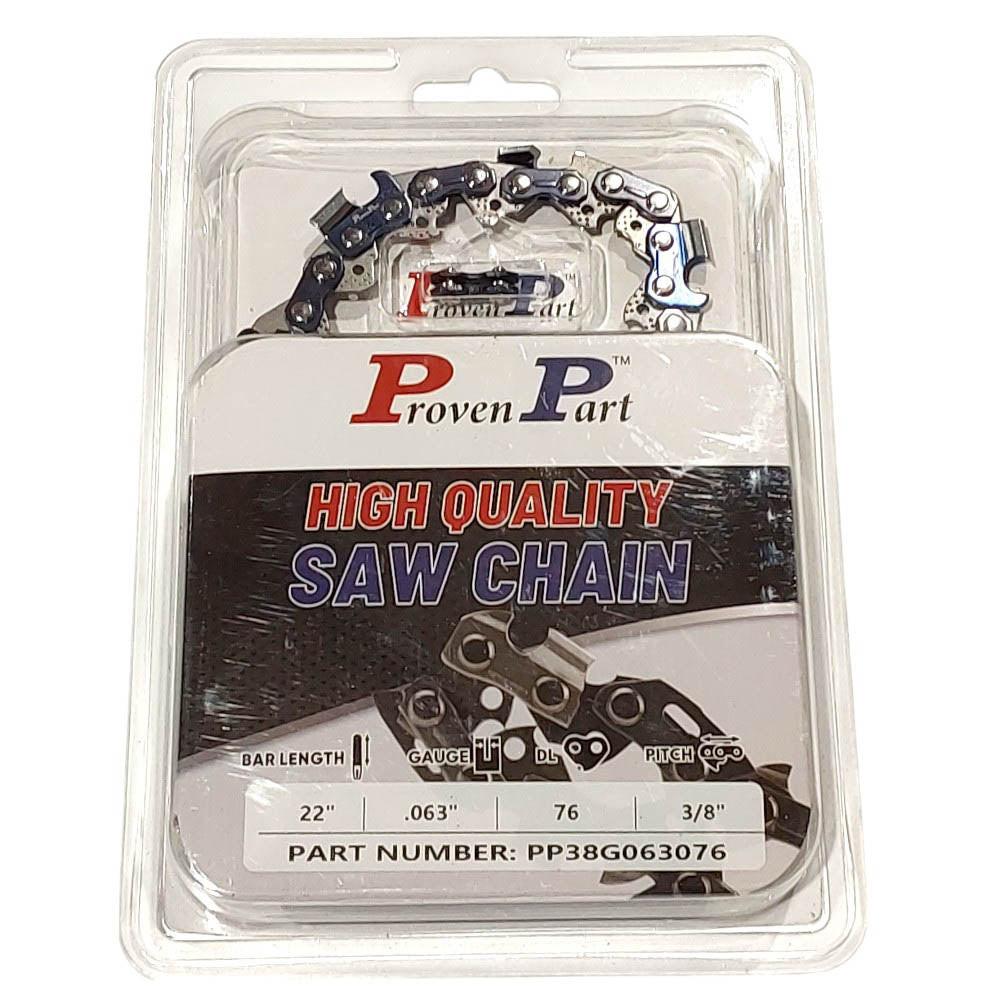 Proven Part Semi Chisel Saw Chain 3/8" .063" 76DL