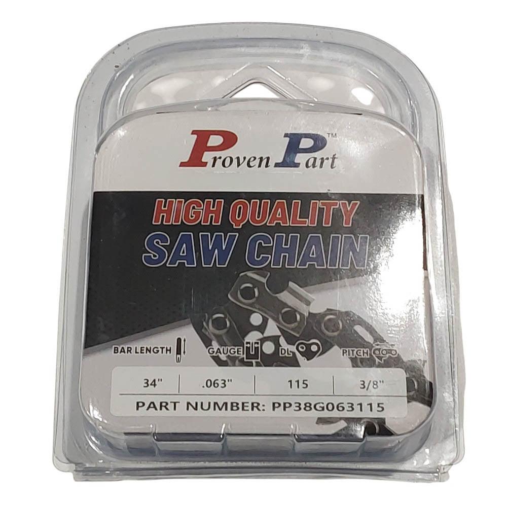 Proven Part Semi Chisel Saw Chain 3/8" .063" 115DL