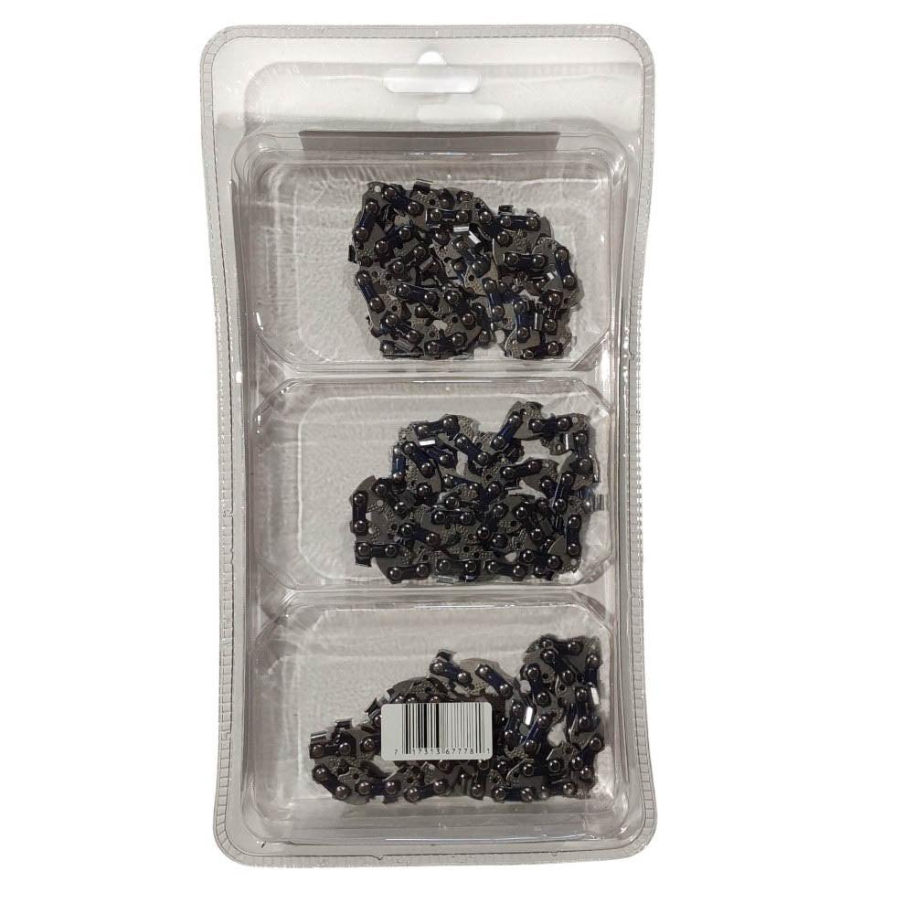 Proven Part 3x Semi Chisel Chain Low Profile 3/8 .043 44DL Fits Red Max PSZ 2500S POLE SA