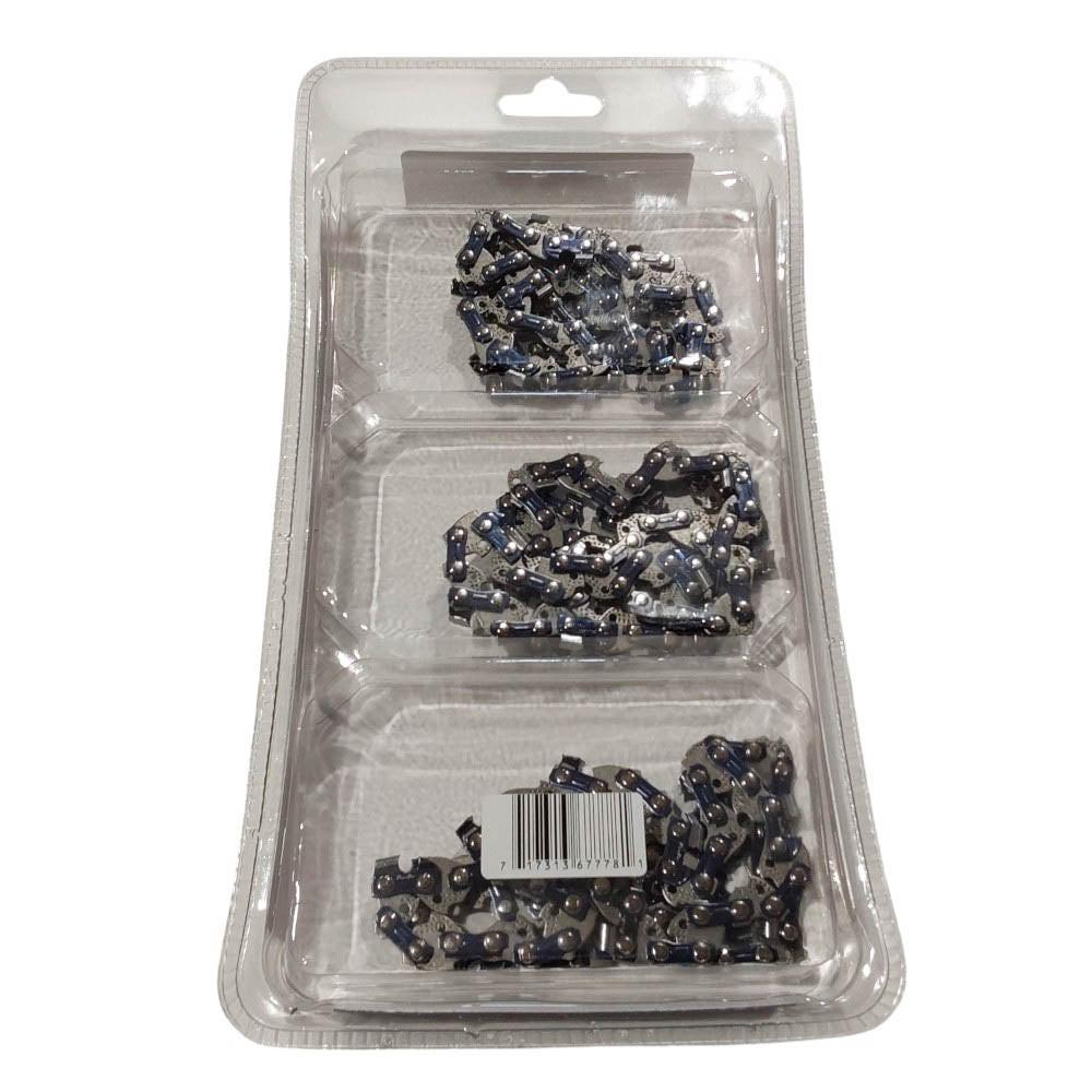 Proven Part 3x Semi Chisel Chain Low Profile 3/8 .043 44DL Fits Red Max PSZ 2500S POLE SA