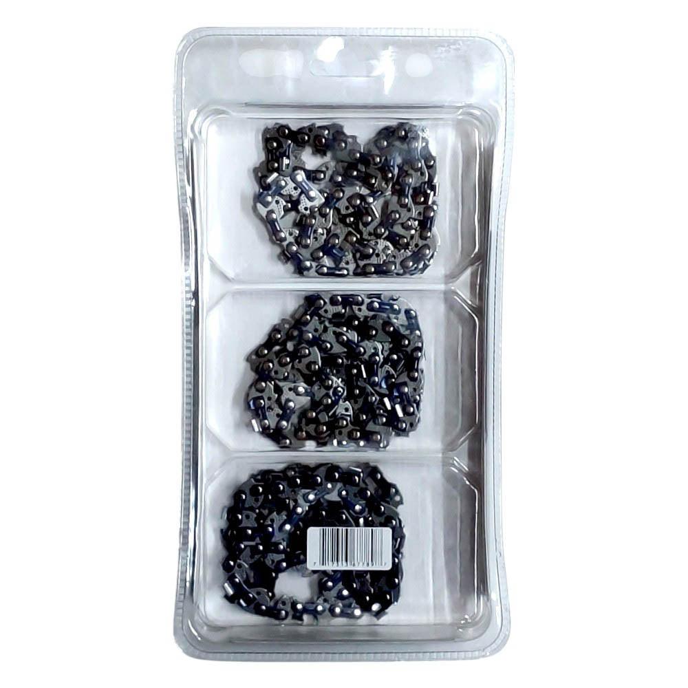 Proven Part 3-Pack of chainsaw Chain 38LP Pitch 050 Gauge 53 DL Fits Earthwise CS92003WB