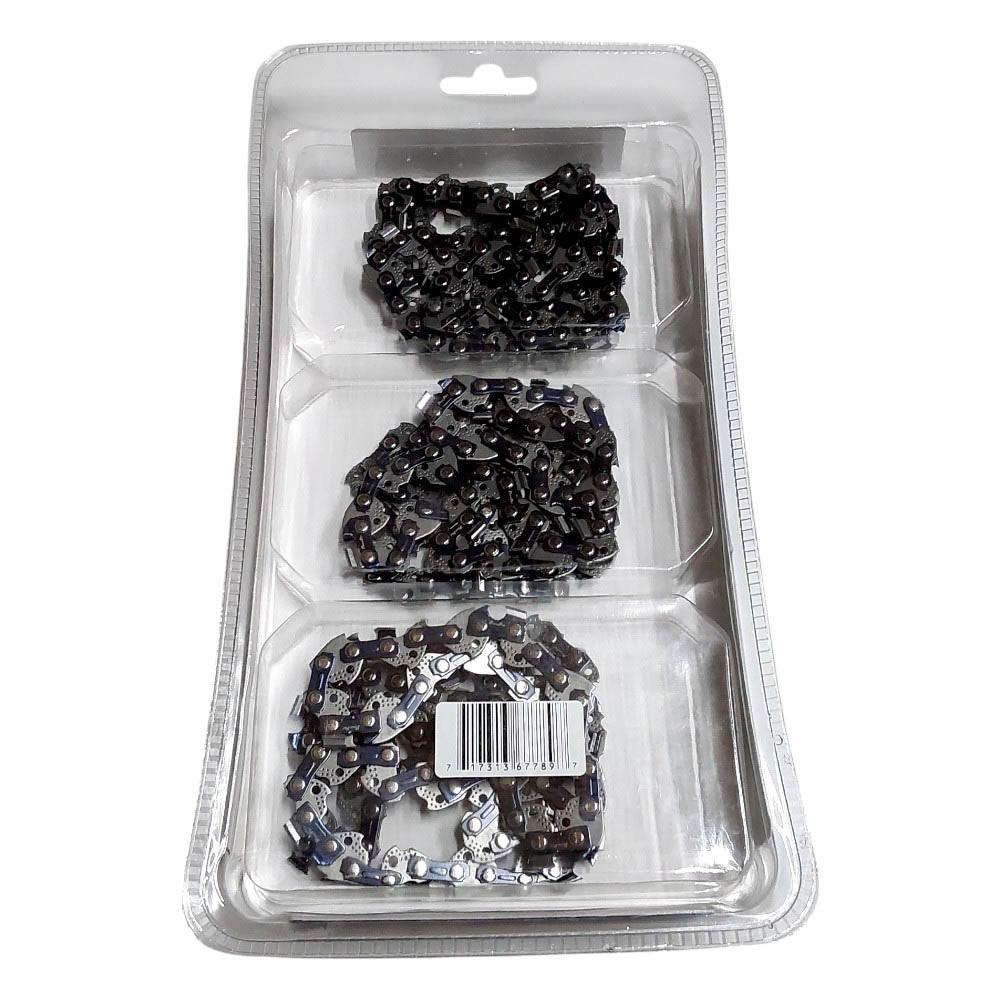 Proven Part 3-Pack of chainsaw Chain 38LP Pitch 050 Gauge 53 DL Fits Earthwise CS92003WB