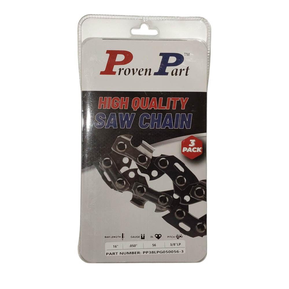 Proven Part 3-Pack of chainsaw Chain 38LP Pitch 050 Gauge 56 DL Fits Craftsman CMXGZAM700123