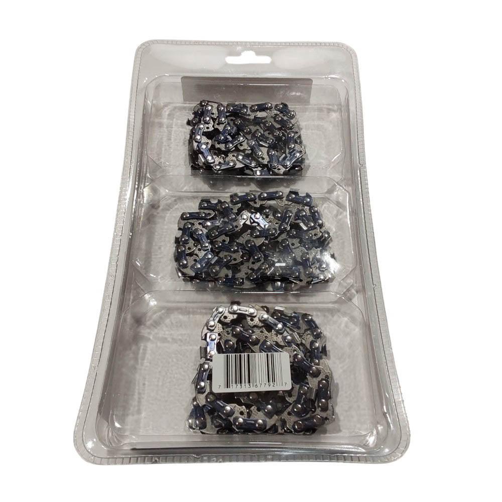 Proven Part 3-Pack of chainsaw Chain 38LP Pitch 050 Gauge 57 DL Fits Echo 91PX57CQ