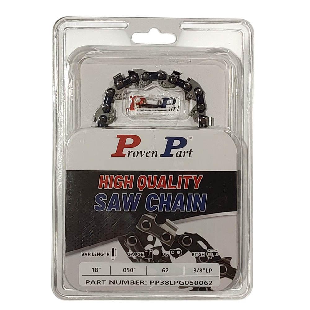 Proven Part Semi Chisel Saw Chain 3/8" .050" 62DL