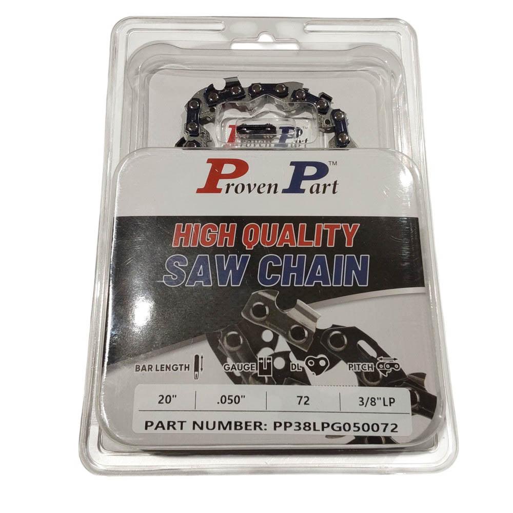 Proven Part Semi Chisel Saw Chain 3/8" .050" 72DL