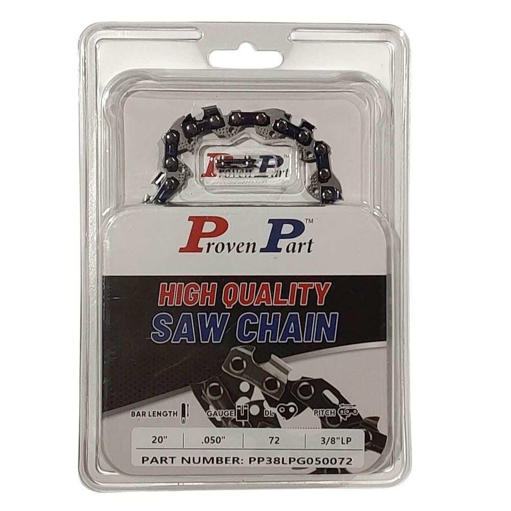 Proven Part Semi Chisel Saw Chain 3/8" .050" 72DL