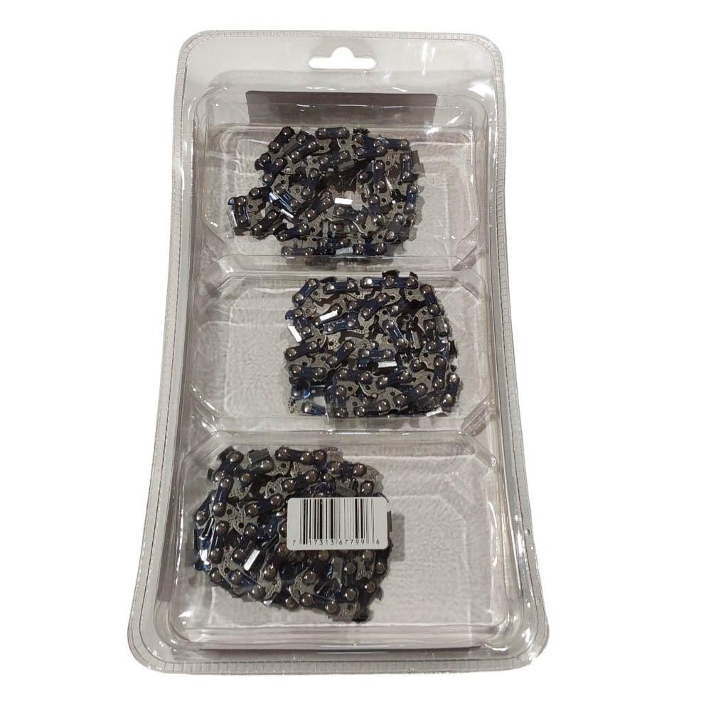 Proven Part 3-Pack of chainsaw Chain 38LP Pitch 043 Gauge 44 DL Fits Echo 90VXL44CQ