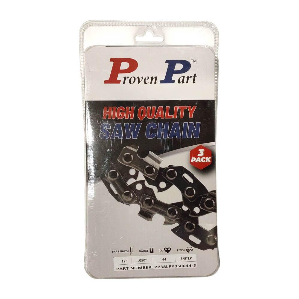 Proven Part 3-Pack of chainsaw Chain 38LP Pitch 050 Gauge 44 DL Fits ...