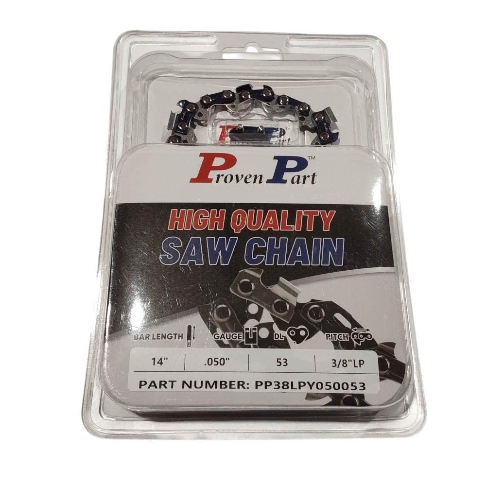 Proven Part Full Chisel Saw Chain 3/8" .050" 53DL