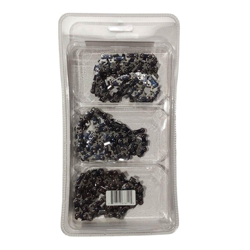 Proven Part 3-Pack of chainsaw Chain 38LP Pitch 050 Gauge 53 DL Fits Earthwise CS92003WB