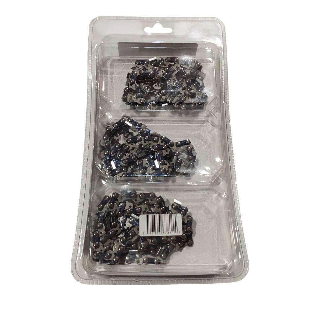 Proven Part 3-Pack of chainsaw Chain 38LP Pitch 050 Gauge 53 DL Fits Earthwise CS92003WB