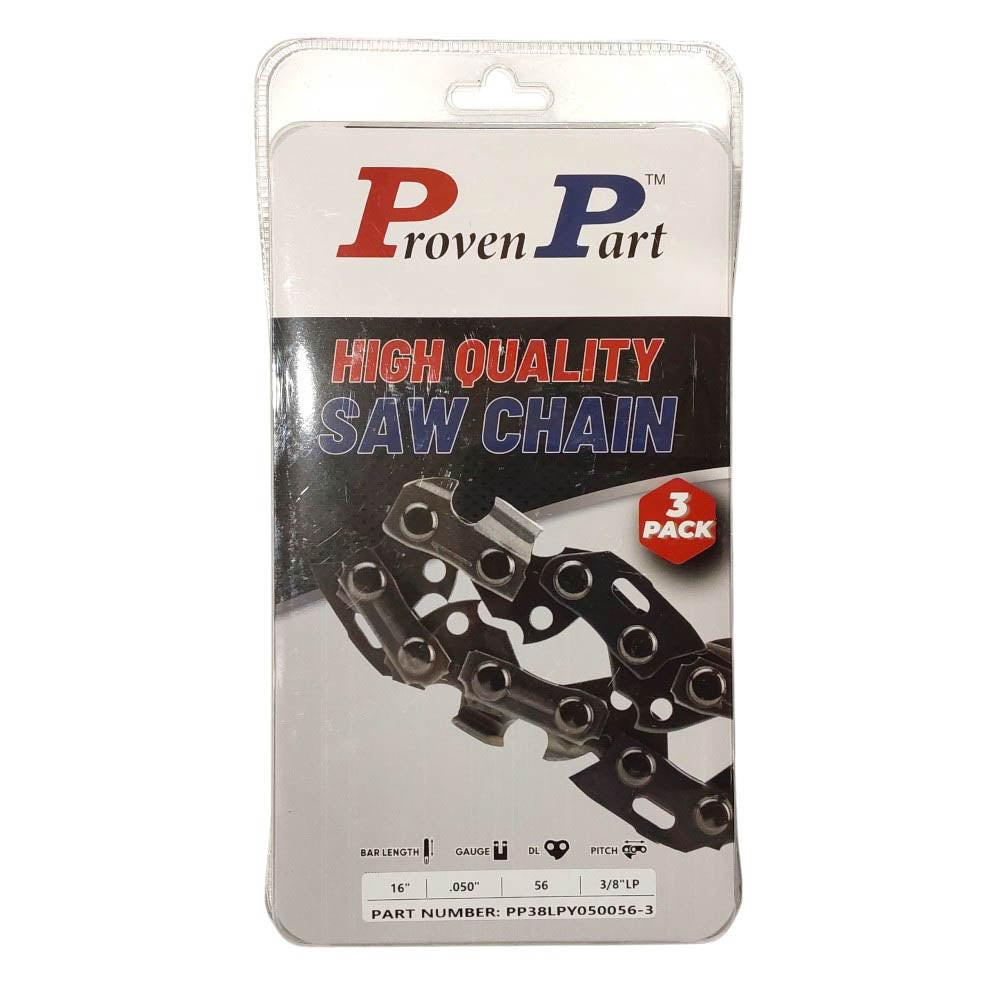 Proven Part 3-Pack of chainsaw Chain 38LP Pitch 050 Gauge 56 DL Fits Craftsman CMXGZAM700123