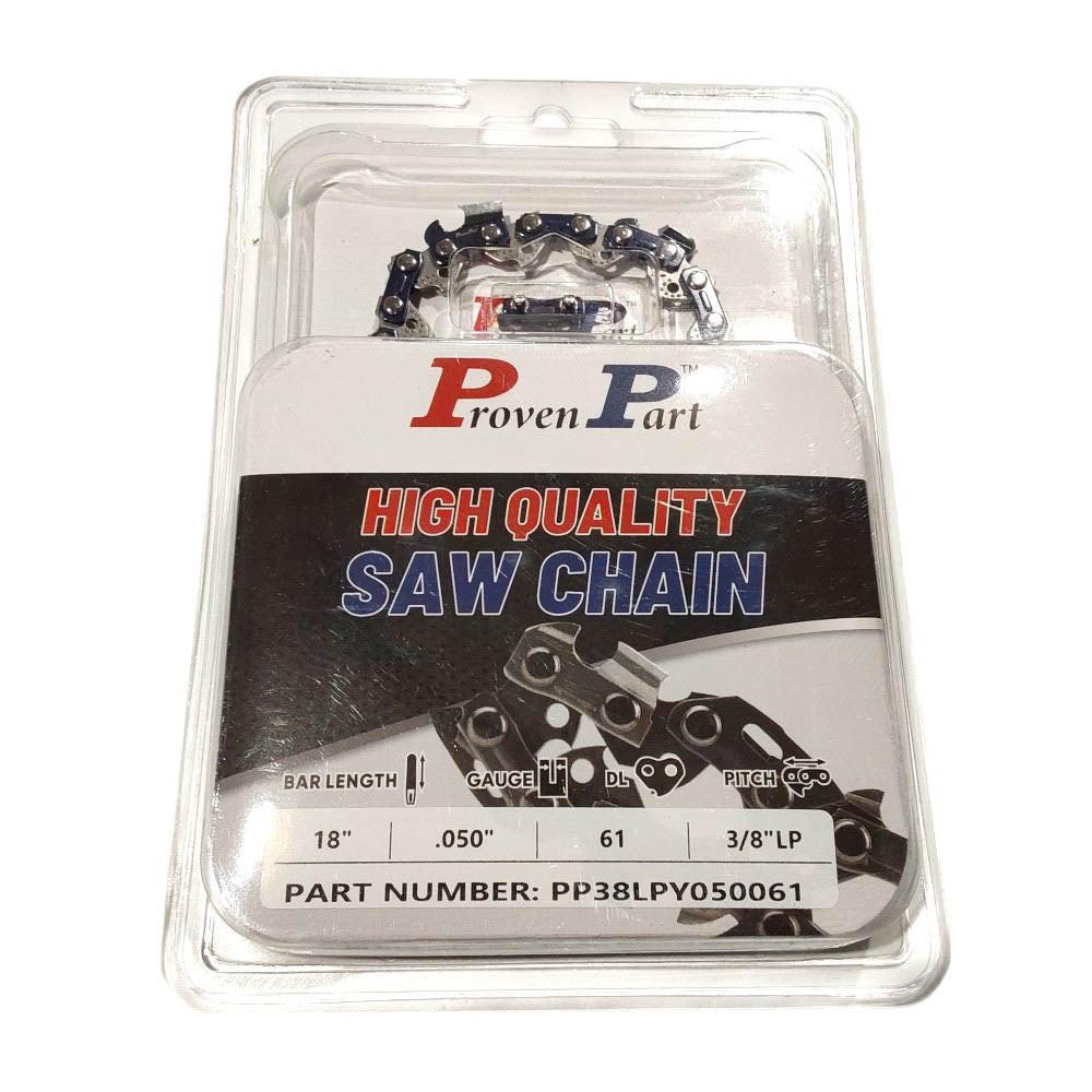Proven Part Full Chisel Saw Chain 3/8" .050" 61DL
