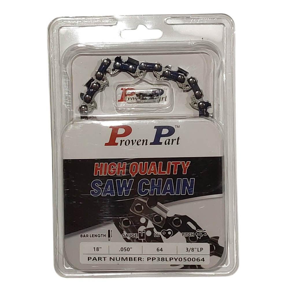 Proven Part Full Chisel Saw Chain 3/8" .050" 64DL