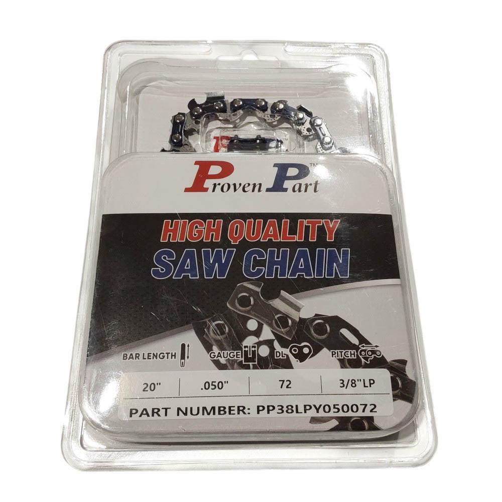 Proven Part Full Chisel Low Profile Saw Chain 3/8LP" .050" 72DL