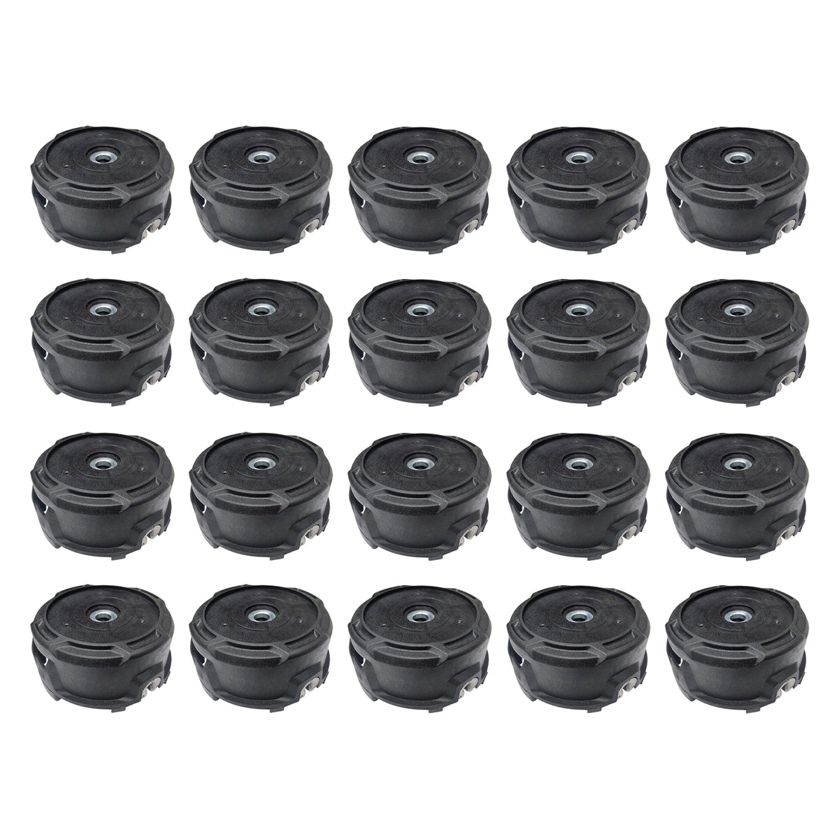Black trimmer head spool housing upper body, pack of 20 for Stihl 25-2