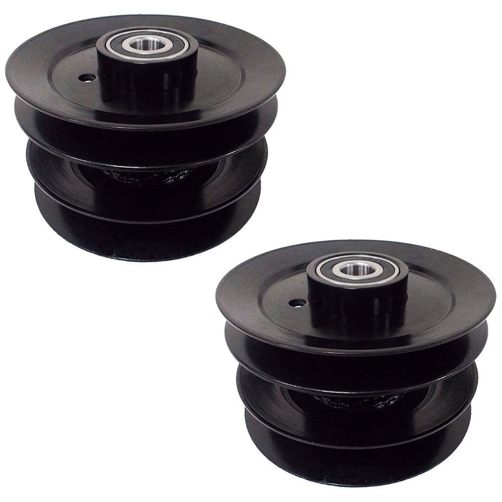 2x Proven Part Double Pulley Assemblies With Bearings For 956-1202 756-1202