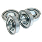 PACK OF 4 REPLACEMENT WHEEL FLANGED BEARINGS FIT MTD 741-0262 741-0484 941-0484 1 1/8 X 1/2
