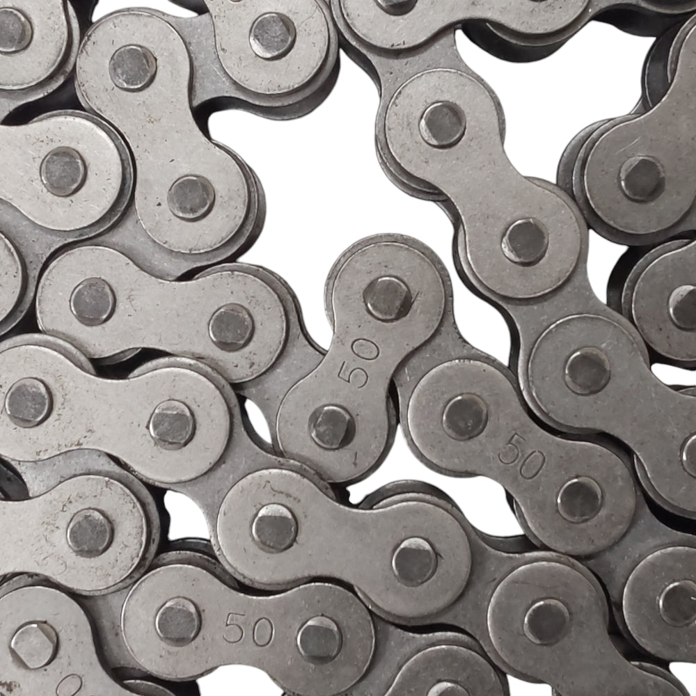 #50 Roller Chain x 10 Foot + 2 Connecting Links