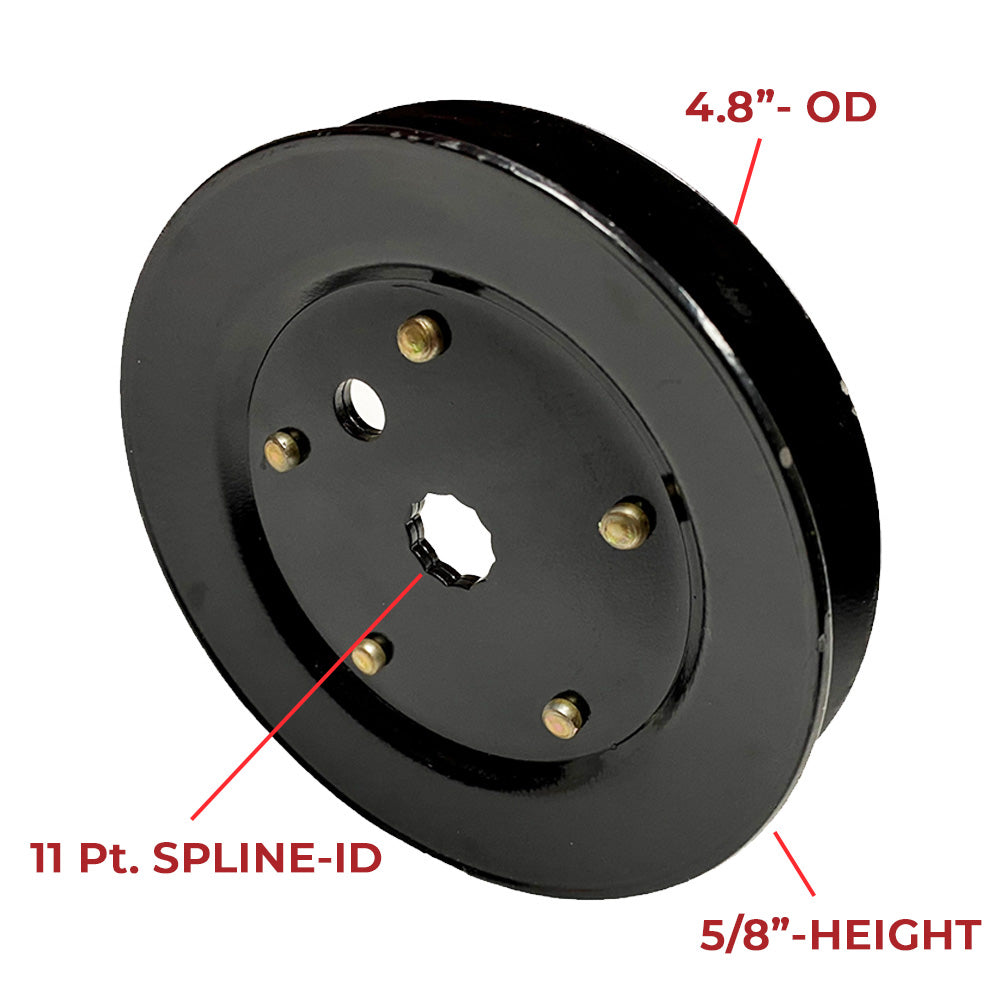 Proven Part Spindle Drive Pulley Fits Hustler Raptor 603988 42 In. 52 In. Deck
