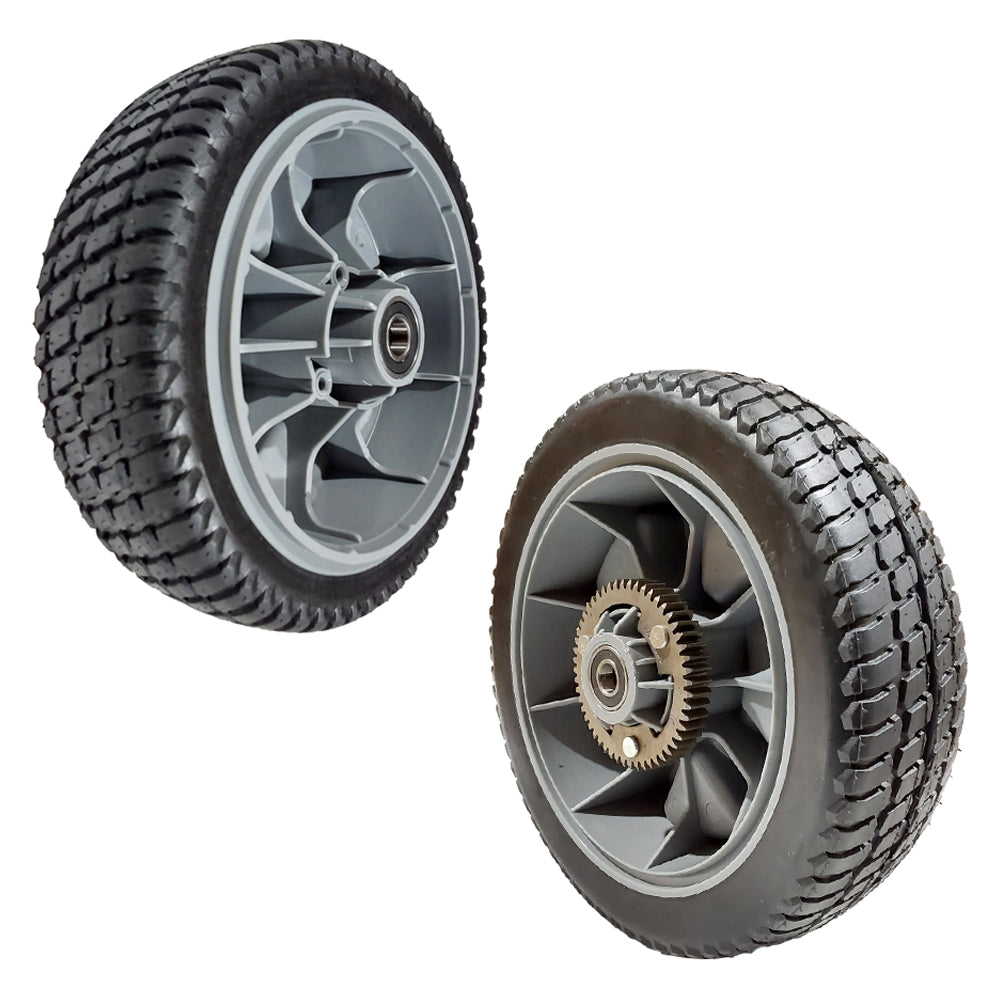 Proven Part 1 Front Wheel 8" 125-2510 125-2509 1 Rear Wheel 10" Fits Toro Time Master