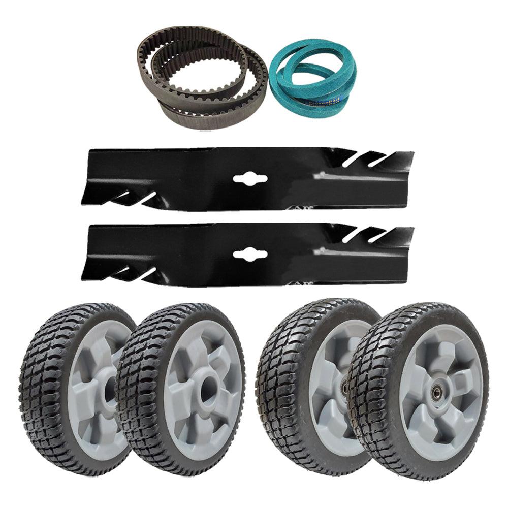 Proven Part Front Rear Wheel Drive Timing Belts 2 Blades Fits Toro Timemaster 30” 20199, 20200, 20975, 20977, 22205TE, 22207