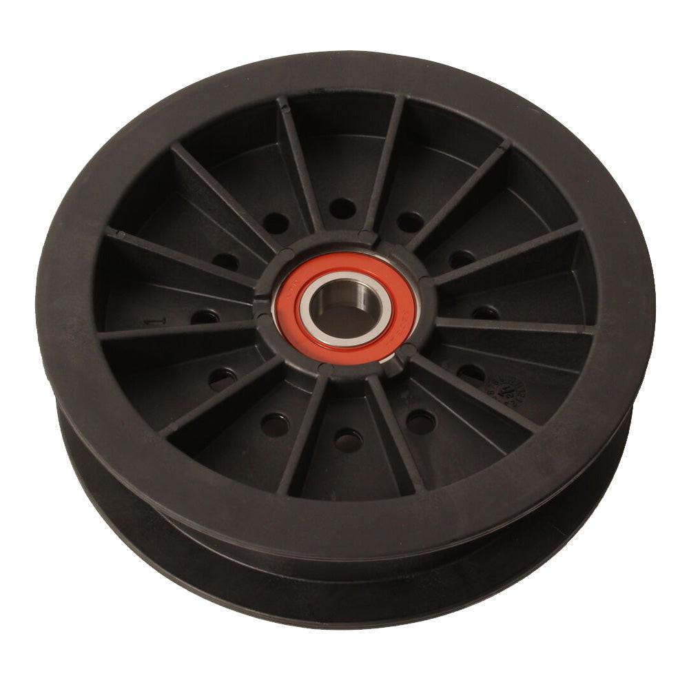 Polea tensora plana de pieza probada para Exmark 109-0977, compatible con Hustler 784504 Fastrak y Mini Fastrak