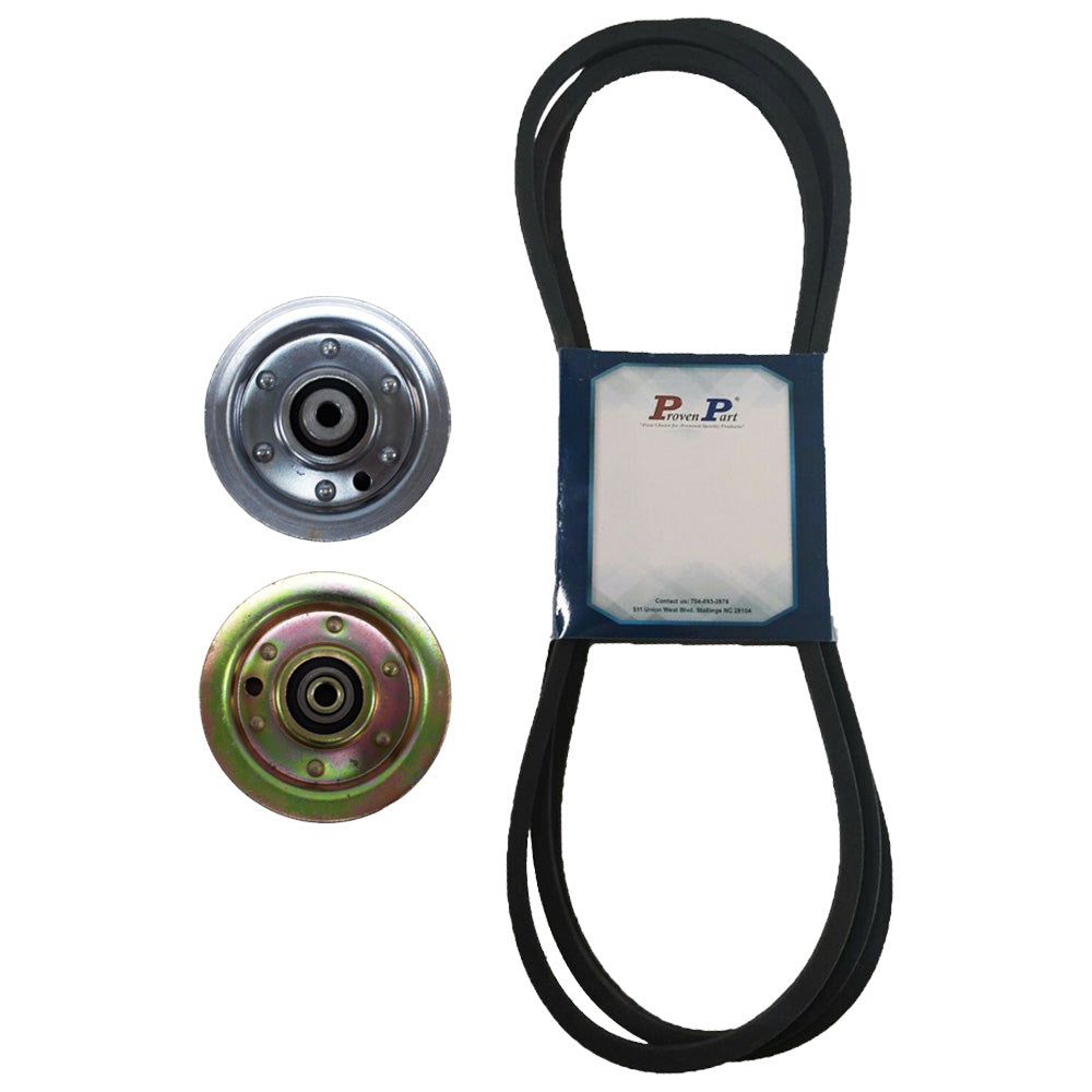 Proven Part 42" Mower Deck Idler Pulleys and Belt 532174883 131494 173436 532173438