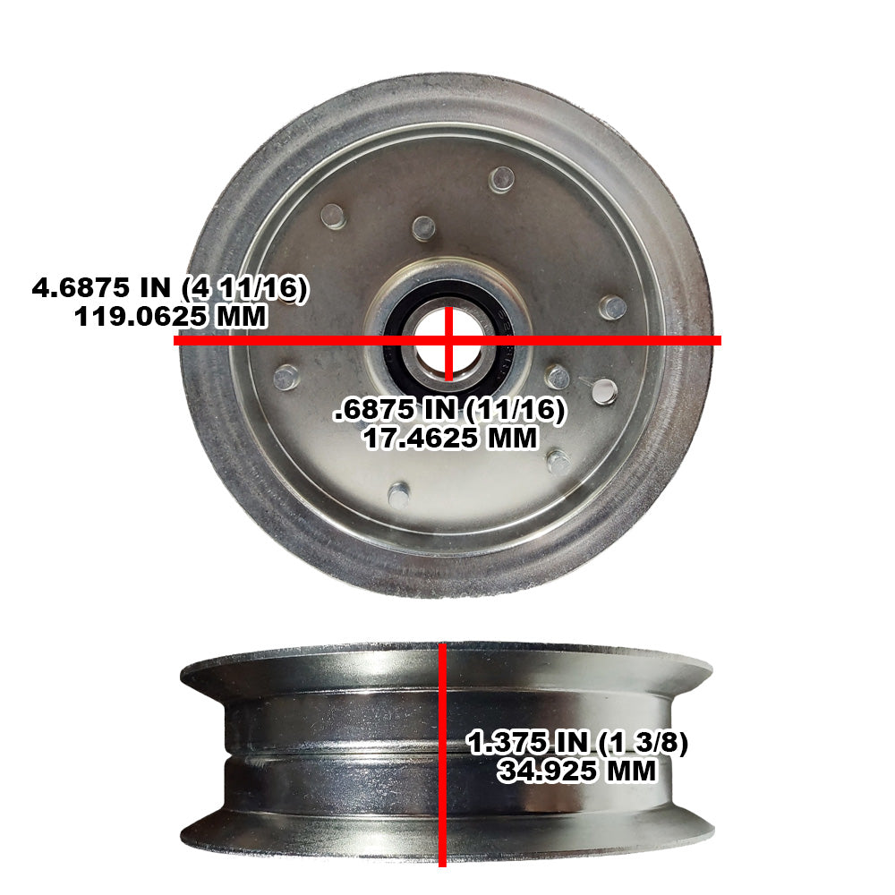 Proven Part Idler Pulley Fits Murray 690387 690387MA 9542