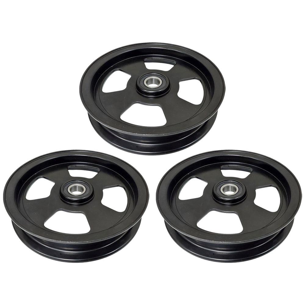 (3) 116-4670 114-5895 G3 48 52 72 Deck Idler Flat Pulley For Toro Z Master