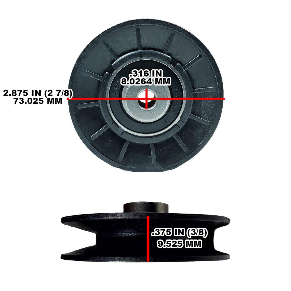Proven Part V-Idler Pulley For John Deere AM121967 LT 133 150 155 160 180 STX38 46